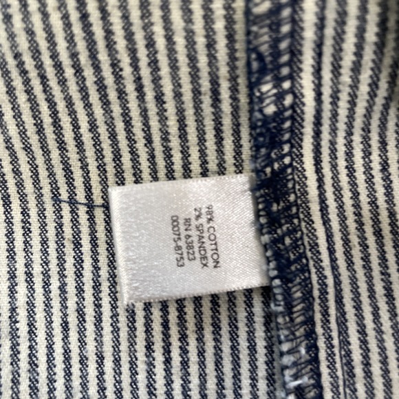 Christopher & Banks Railroad Striped Jacket With 4 Pockets & Long Sleeves Small - Picture 10 of 13